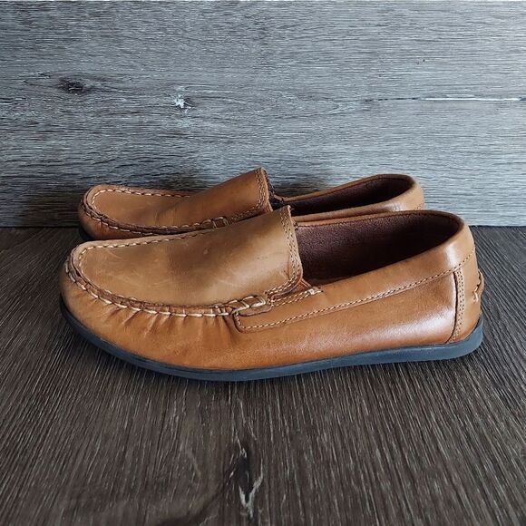 Boys Florsheim “Jasper Jr.” Moc Toe Venetian Loafer, Size 4 - Picture 4 of 9